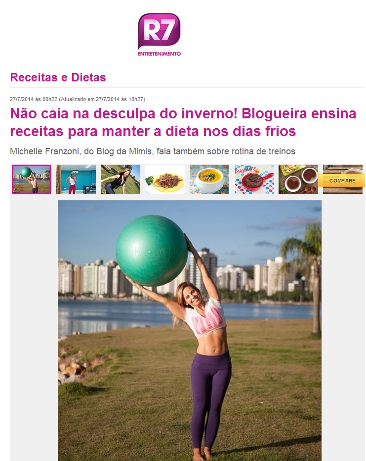 Blog da Mimis no R7 27.07.2014