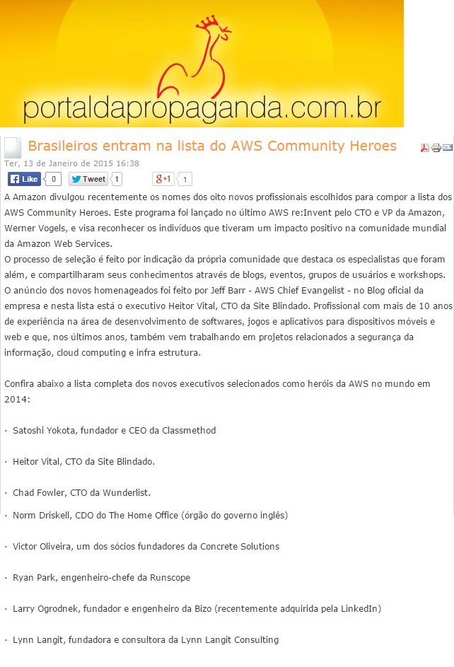 Site Blindado no Portal da Propaganda 14.01.2015