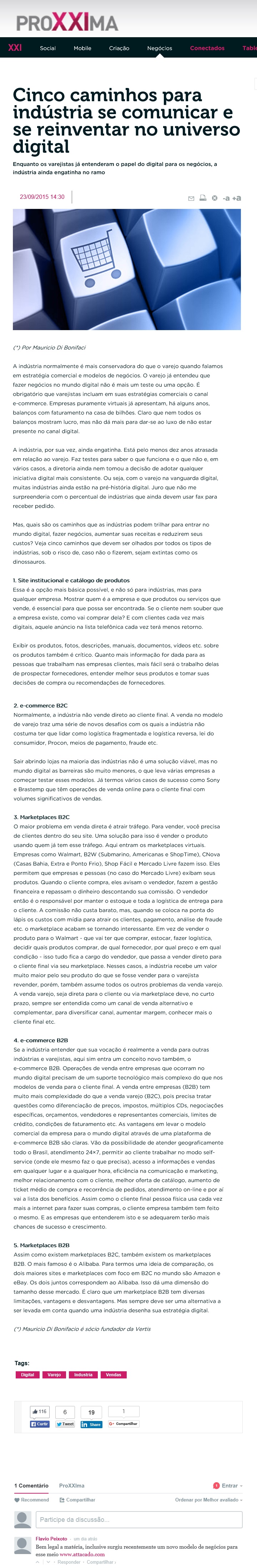 VERTIS NO PROXXIMA DO GRUPO MM - 23.09.2015