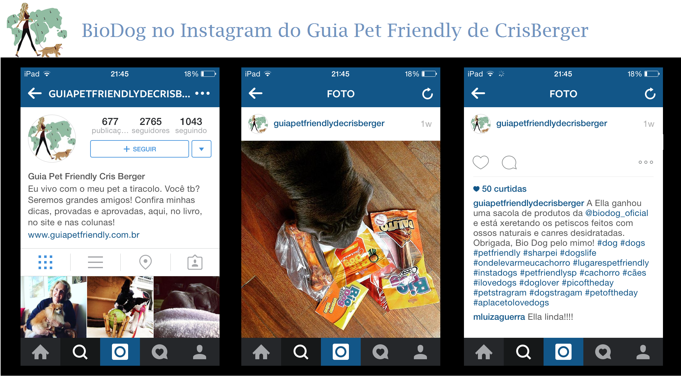 BIODOG NO INSTA DA CRIS BERGER 01.10.2015