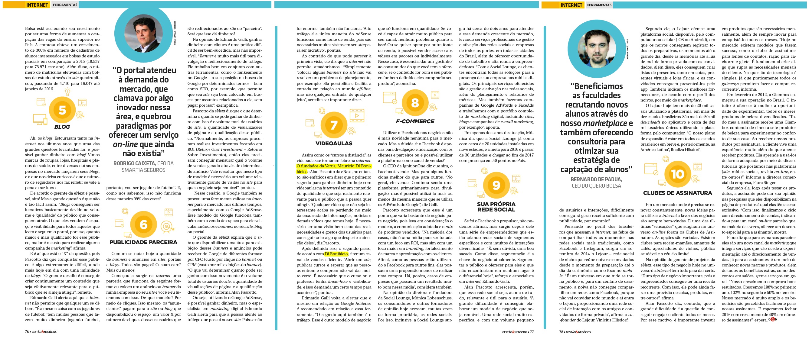 Vertis na Revista Gestão e Negócios de Maio _ ed 89 _ Matéria_ parte 2
